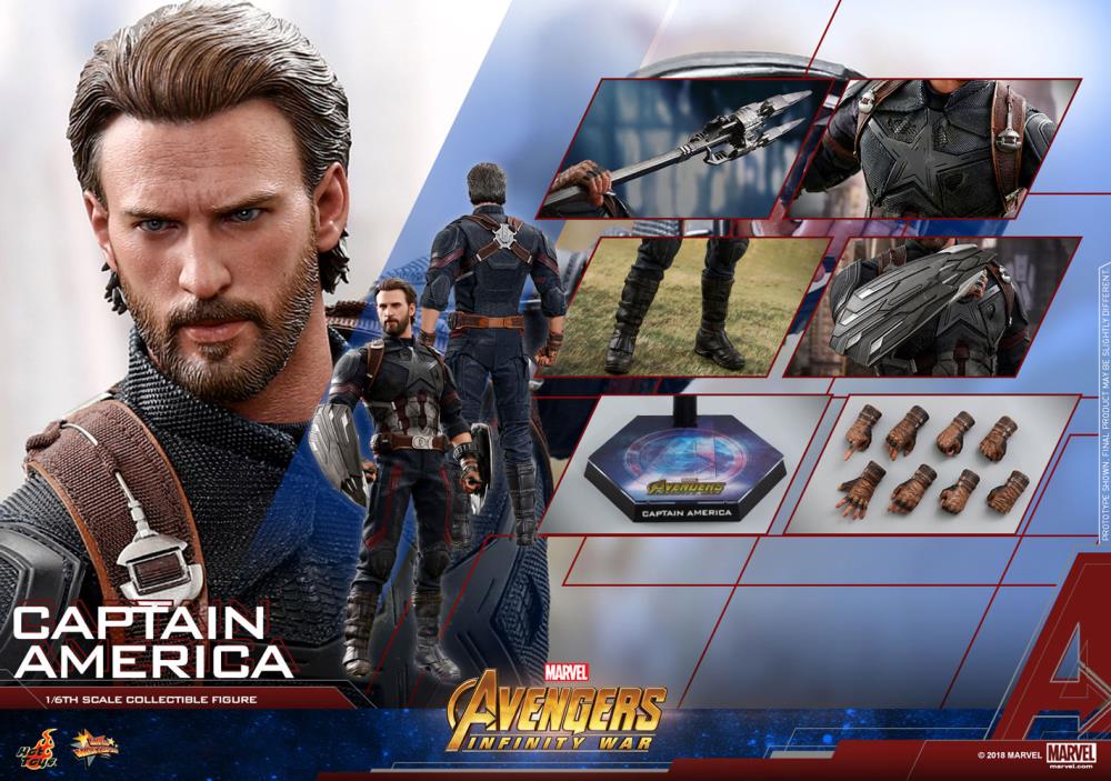 Avengers: Infinity War MMS480 Captain America 1/6th Scale Collectible Figure