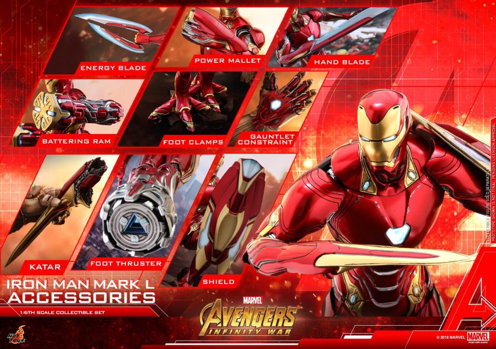 Avengers: Infinity War ACS004 L 1/6 Scale Accessory Set for Iron Man Mark