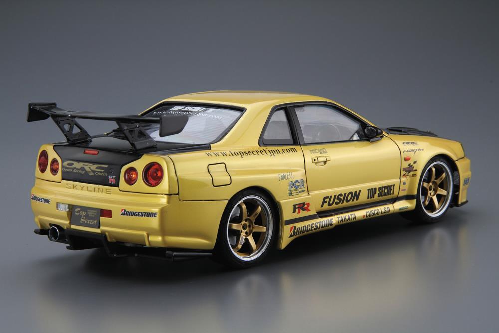 Nissan (2002) Top Secret BNR34 Skyline GT-R 1/24 Scale Model Kit
