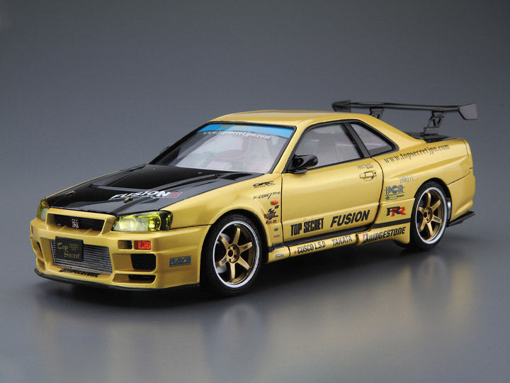 Nissan (2002) Top Secret BNR34 Skyline GT-R 1/24 Scale Model Kit