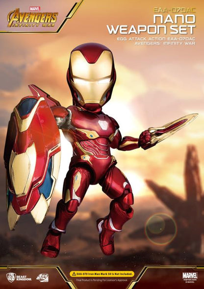 Avengers: Infinity War Egg Attack Action EAA-070AC Iron Man Mark L Nano Weapon Accessory Set