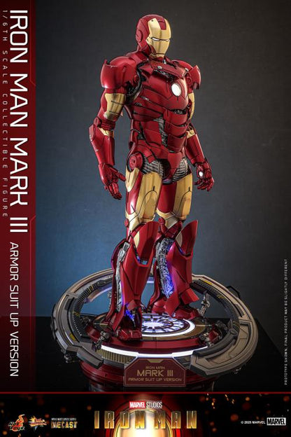 Pre-Order - Marvel MMS825 Iron Man Mark III (Armor Suit Up Ver.) 1/6th Scale Collectible Figure