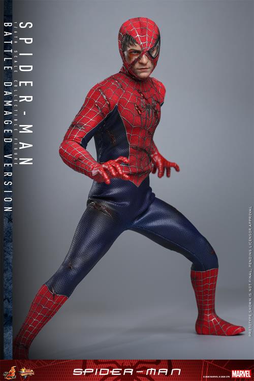 Pre-Order - Spider-Man (2002) MMS859 Spider-Man (Battle Damaged Ver.) 1/6th Scale Collectible Figure