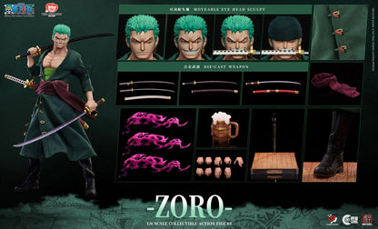 Pre-Order: One Piece Pixel Poses Roronoa Zoro (Deluxe Ver.) 1/6 Scale Action Figure