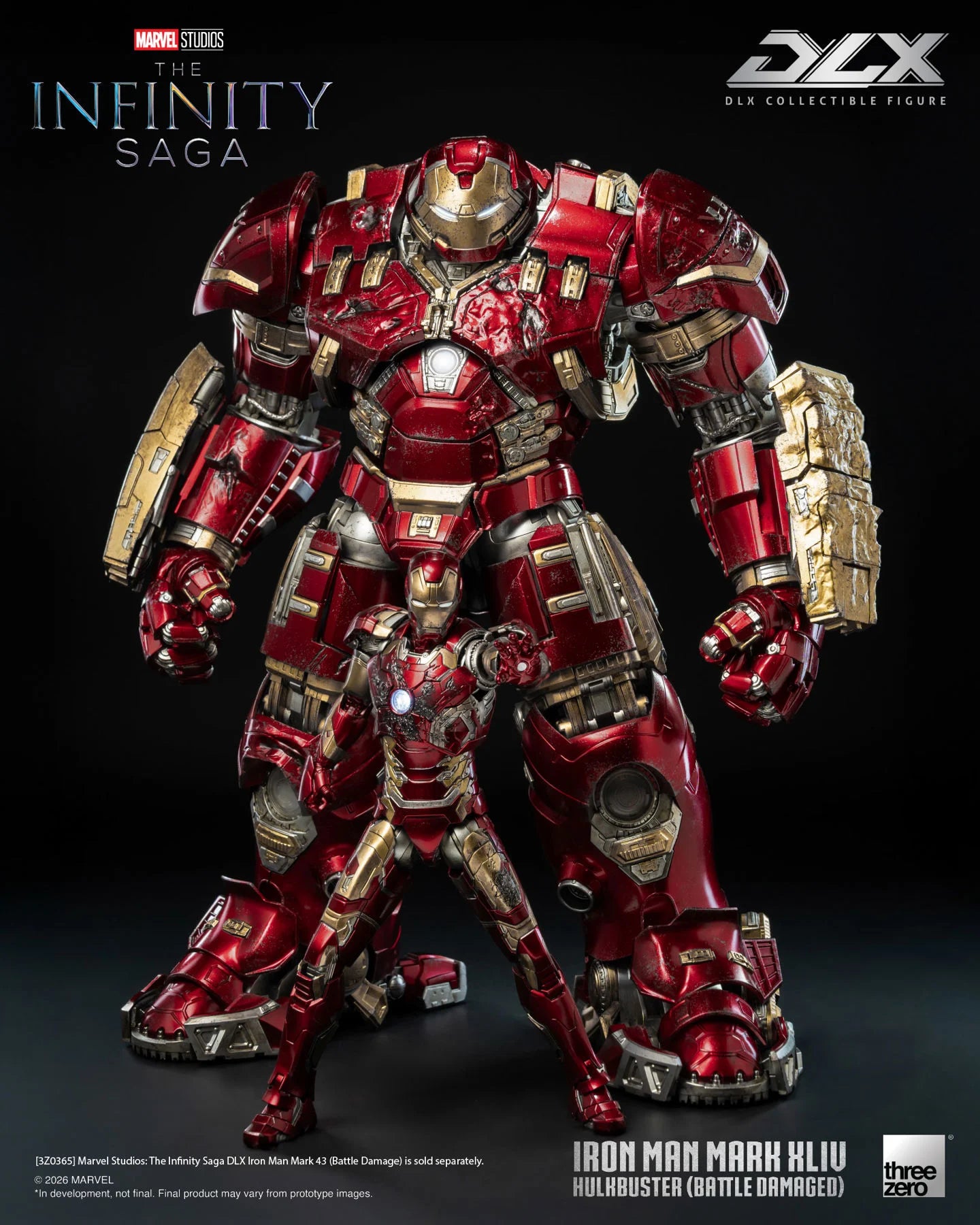 PRE-ORDER - Marvel: The Infinity Saga DLX Iron Man 44 Hulkbuster (Battle Damaged) Action Figure