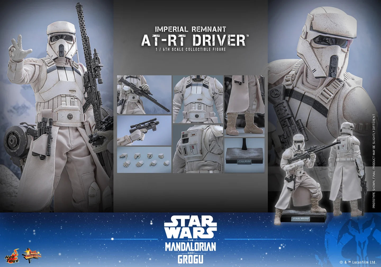 Pre-Order: Star Wars: The Mandalorian & Grogu MMS853 Imperial Remnant AT-RT Driver 1/6th Scale Collectible Figure