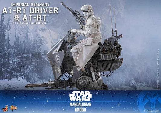 Pre-Order: Star Wars: The Mandalorian & Grogu MMS875 Imperial Remnant AT-RT Driver and AT-RT 1/6th Scale Collectible Figure and Vehicle Accessory