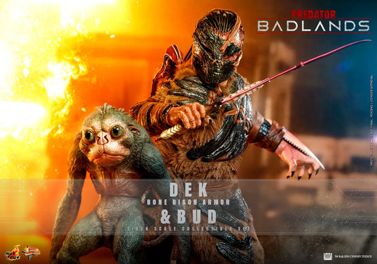 Pre-Order - Predator: Badlands MMS873 Dek (Bone Bison Armor) and Bud 1/6th Scale Collectible Figure