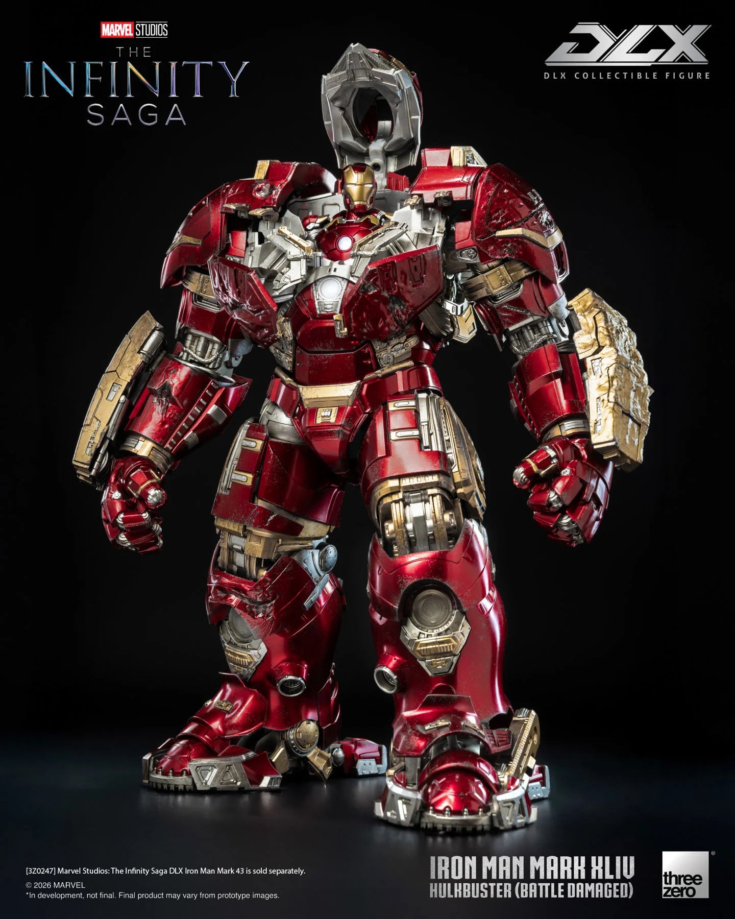 PRE-ORDER - Marvel: The Infinity Saga DLX Iron Man 44 Hulkbuster (Battle Damaged) Action Figure