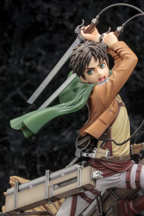 Attack on Titan ArtFX J Eren Yeager Figure (Renewal Package Ver.) 1/8 Scale