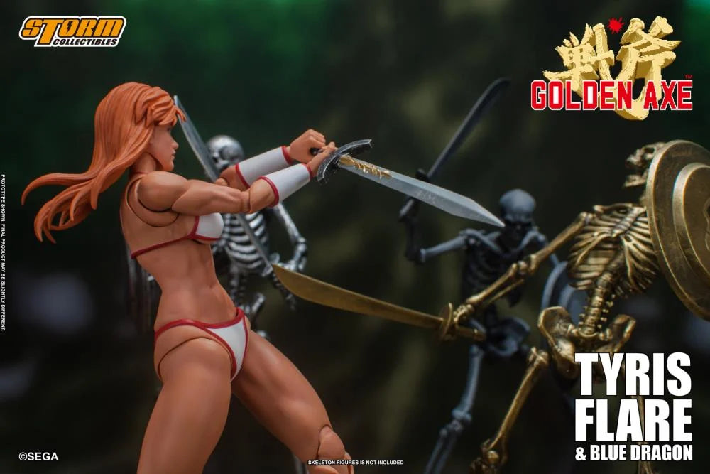 Golden Axe Tyris Flare and Blue Dragon 1/12 Scale Action Figure Set