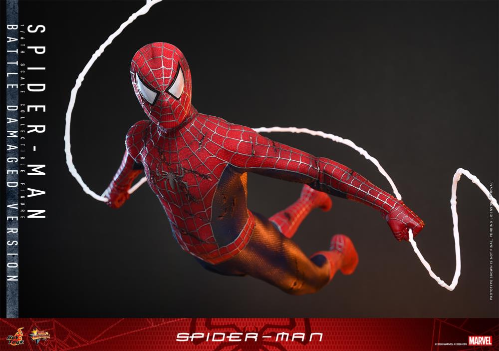Pre-Order - Spider-Man (2002) MMS859 Spider-Man (Battle Damaged Ver.) 1/6th Scale Collectible Figure
