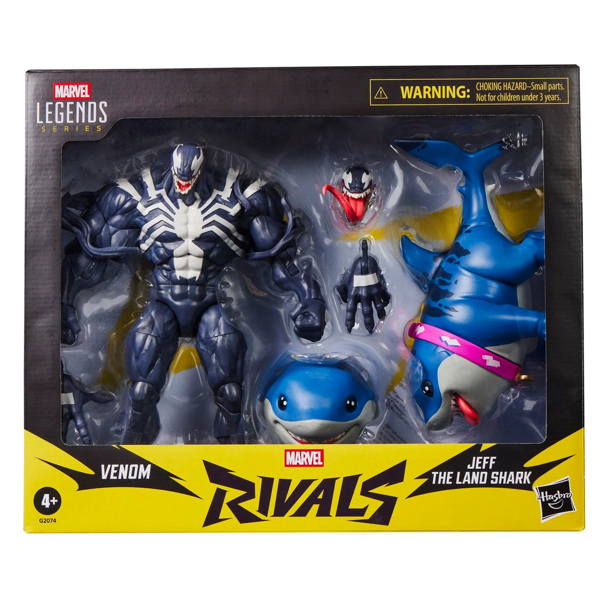 Marvel Rivals Marvel Legends Venom and Jeff the Land Shark Action Figure Two-Pack