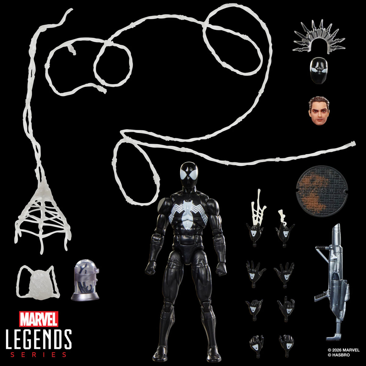 Marvel Legends Maximum Series Spider-Man (Symbiote) Action Figure