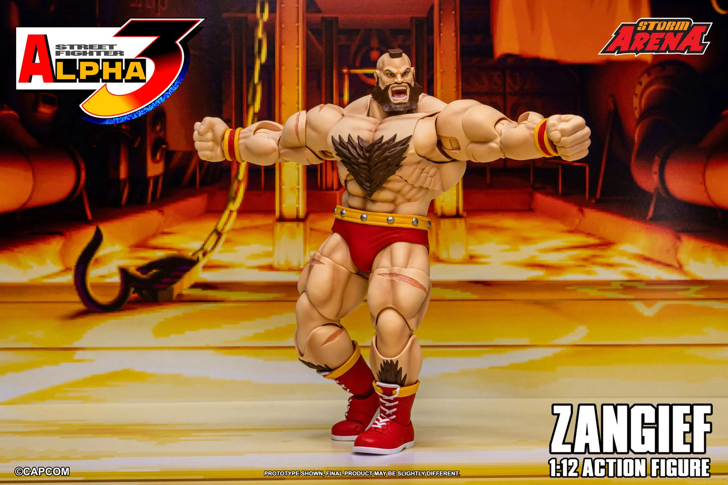 Pre-Order - Street Fighter Alpha 3 Storm Arena Zangief 1/12 Scale Action Figure