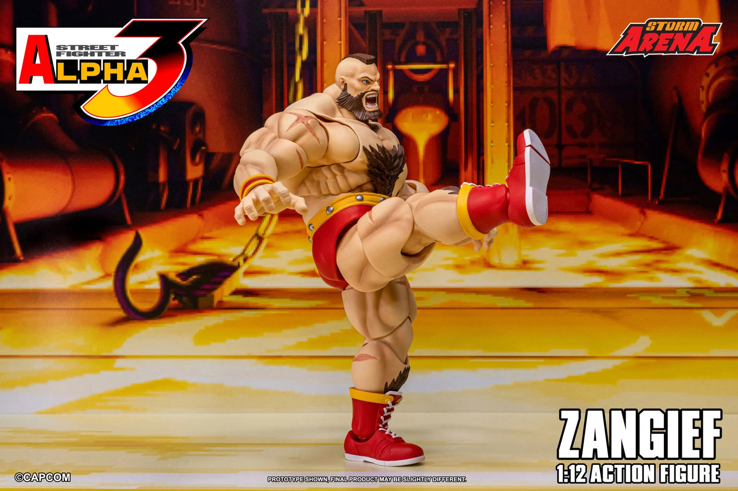 Pre-Order - Street Fighter Alpha 3 Storm Arena Zangief 1/12 Scale Action Figure