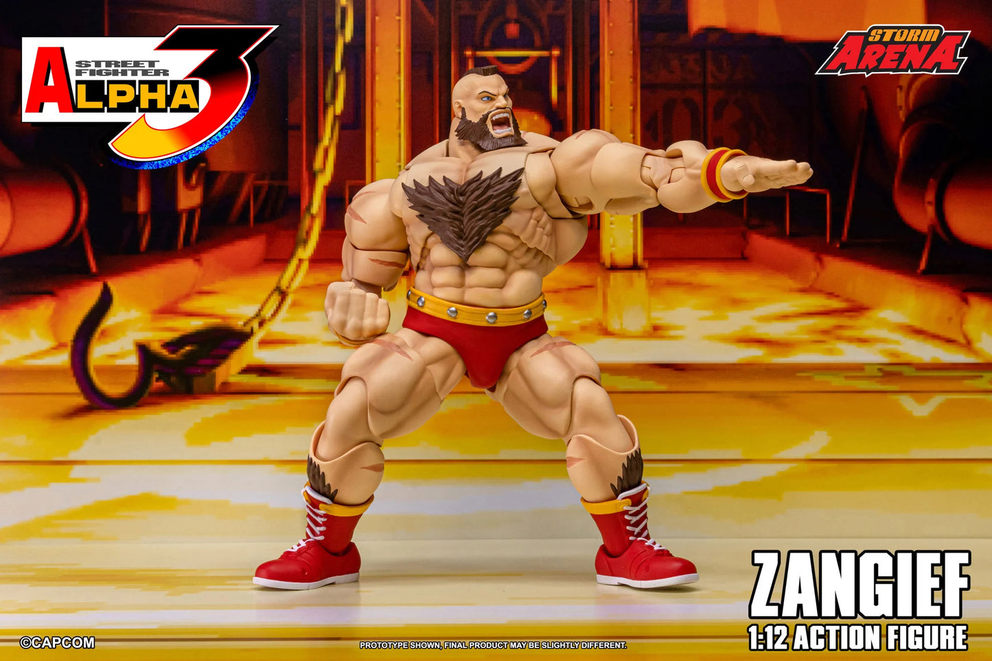 Pre-Order - Street Fighter Alpha 3 Storm Arena Zangief 1/12 Scale Action Figure