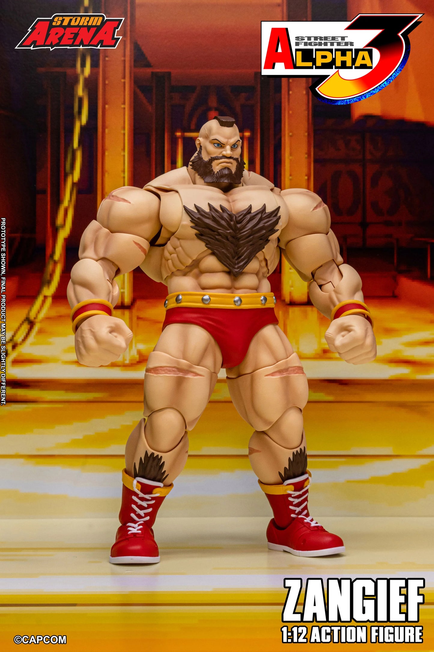 Pre-Order - Street Fighter Alpha 3 Storm Arena Zangief 1/12 Scale Action Figure