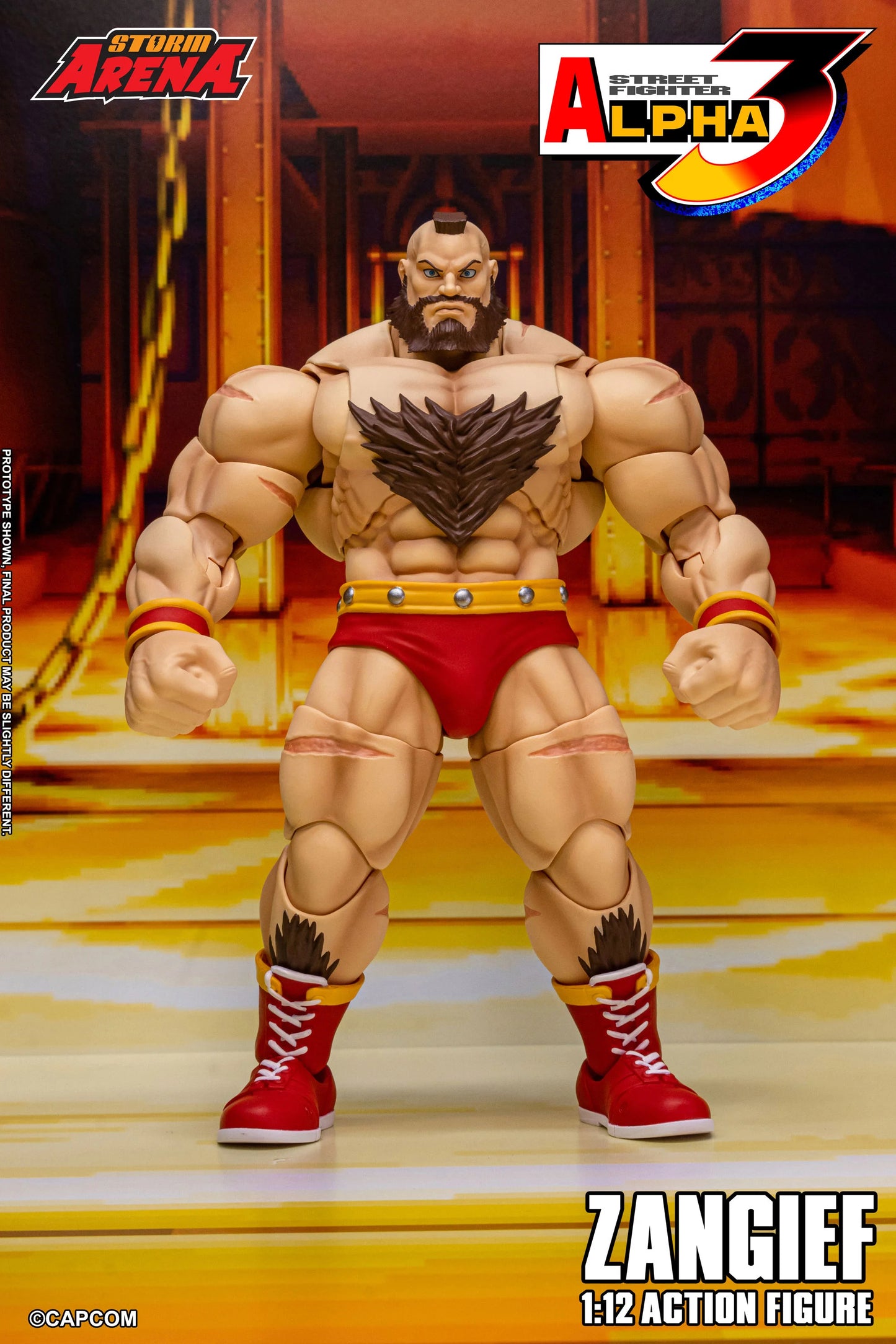 Pre-Order - Street Fighter Alpha 3 Storm Arena Zangief 1/12 Scale Action Figure