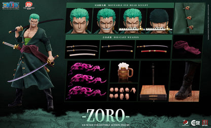 Pre-Order: One Piece Pixel Poses Roronoa Zoro (Standard Ver.) 1/6 Scale Action Figure
