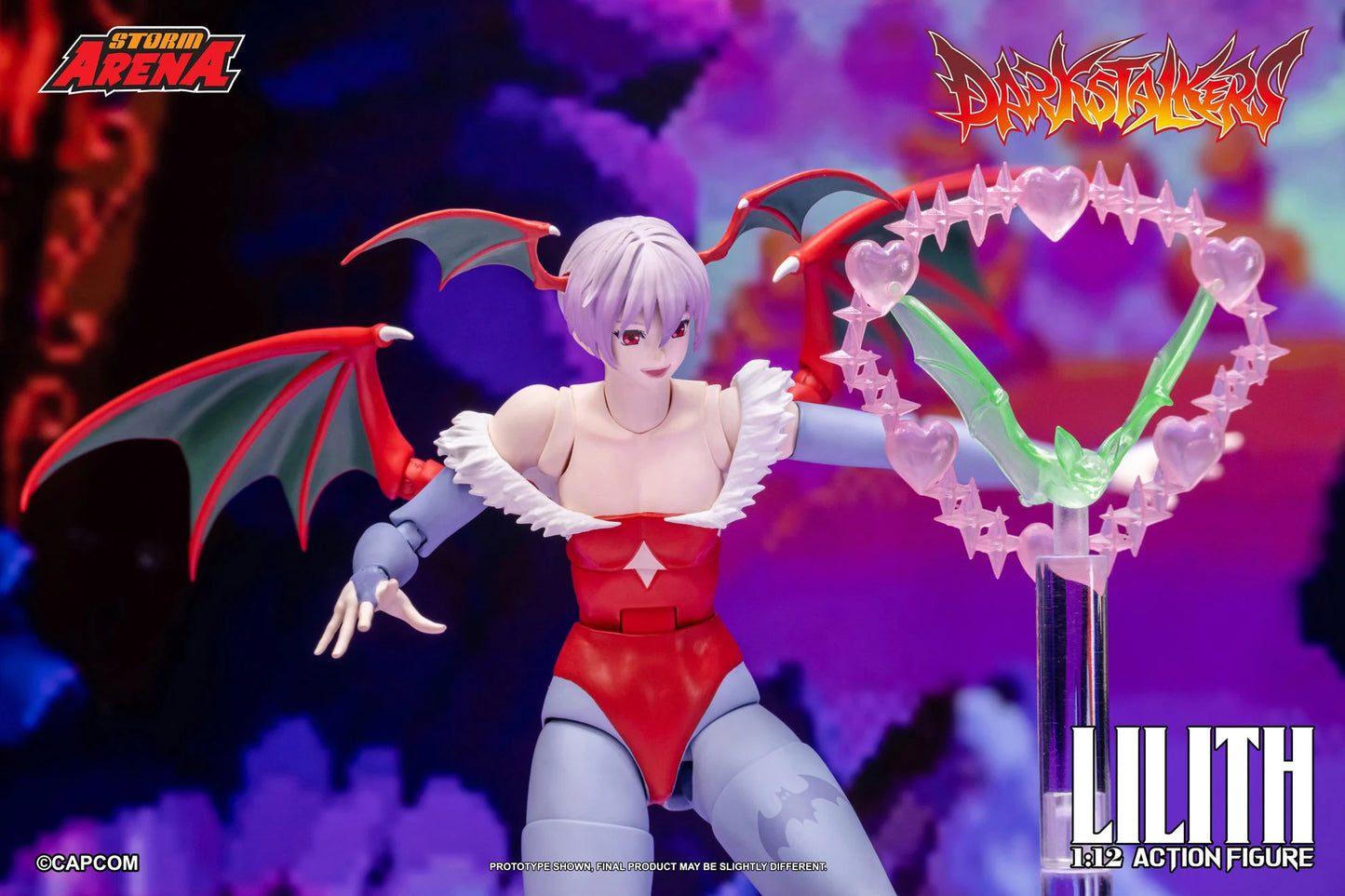 Pre-Order:: Darkstalkers Storm Arena Lilith 1/12 Scale Action Figure