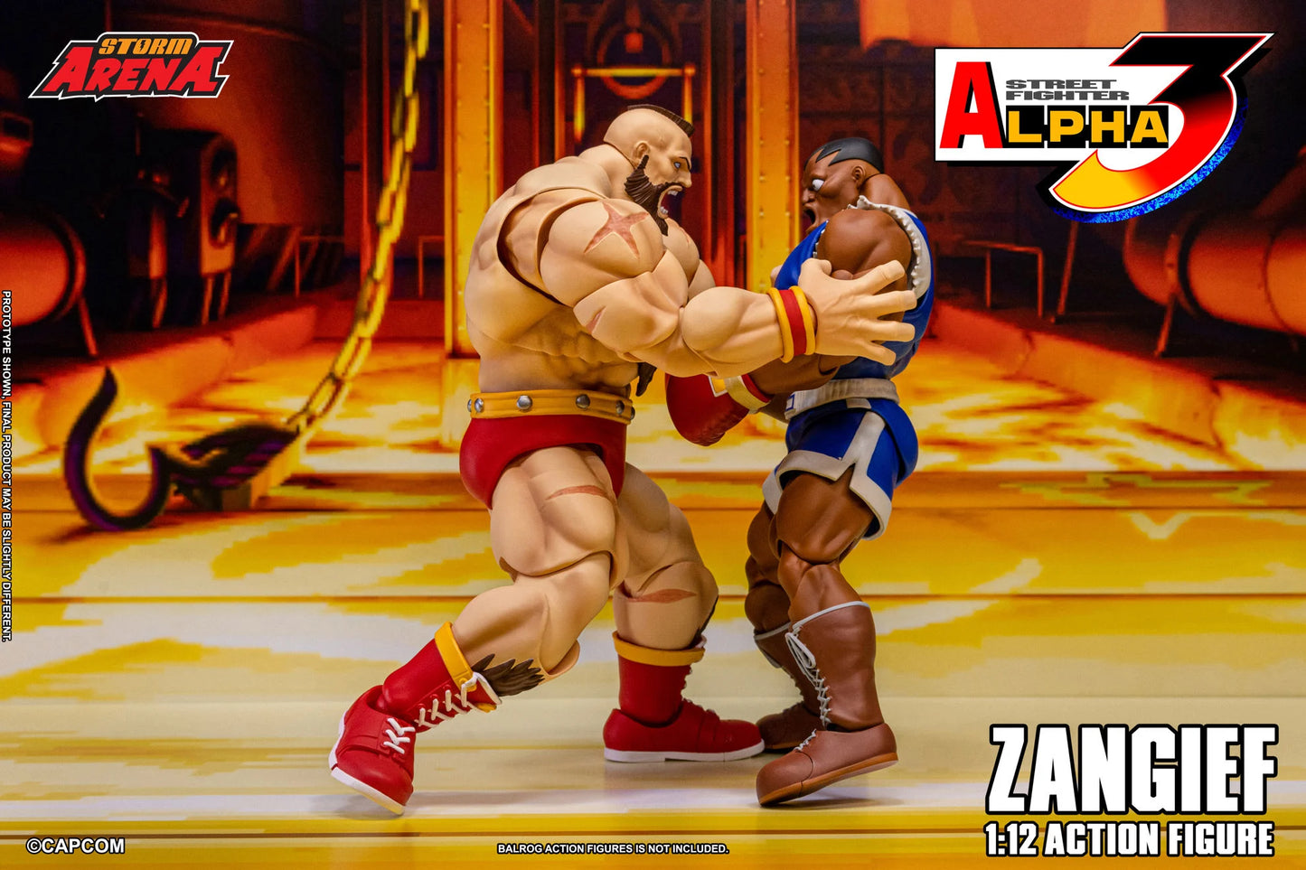 Pre-Order - Street Fighter Alpha 3 Storm Arena Zangief 1/12 Scale Action Figure