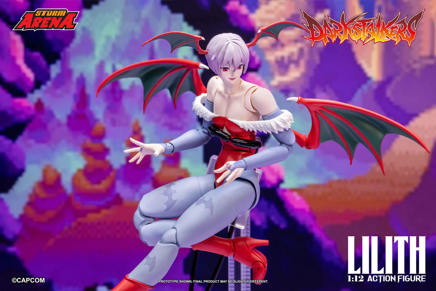 Pre-Order:: Darkstalkers Storm Arena Lilith 1/12 Scale Action Figure