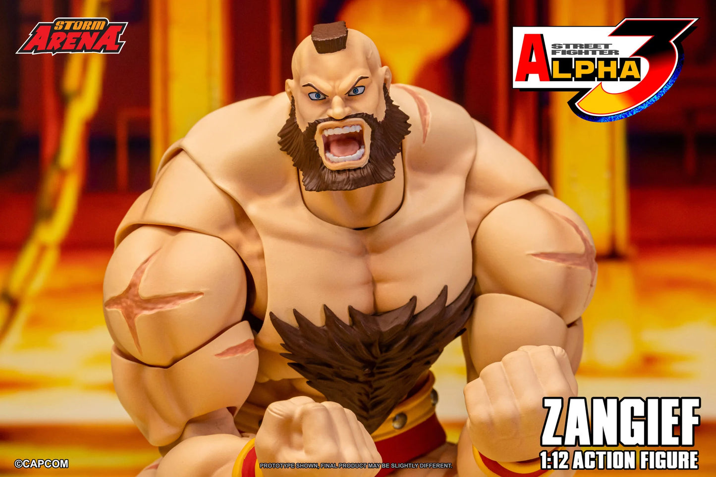 Pre-Order - Street Fighter Alpha 3 Storm Arena Zangief 1/12 Scale Action Figure