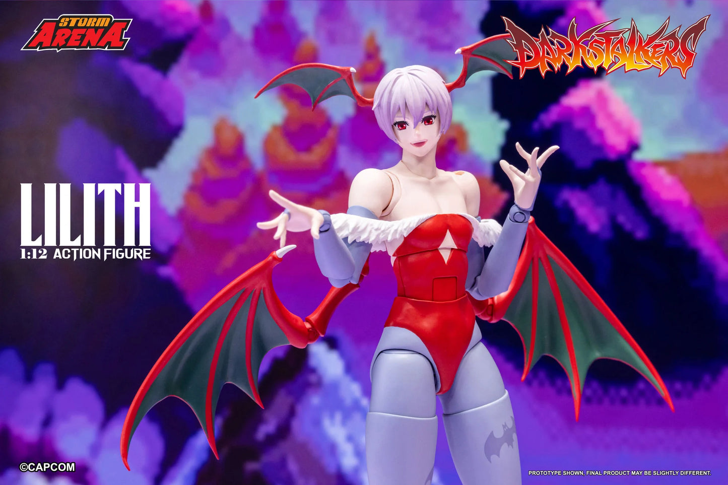 Pre-Order:: Darkstalkers Storm Arena Lilith 1/12 Scale Action Figure