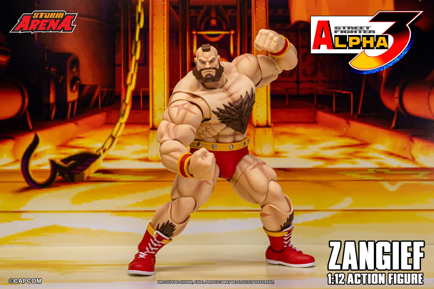 Pre-Order - Street Fighter Alpha 3 Storm Arena Zangief 1/12 Scale Action Figure