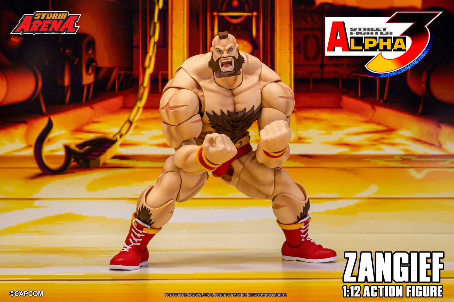 Pre-Order - Street Fighter Alpha 3 Storm Arena Zangief 1/12 Scale Action Figure