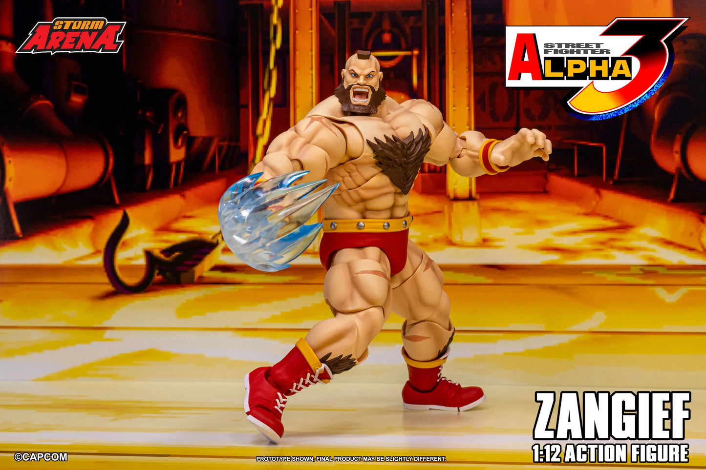 Pre-Order - Street Fighter Alpha 3 Storm Arena Zangief 1/12 Scale Action Figure