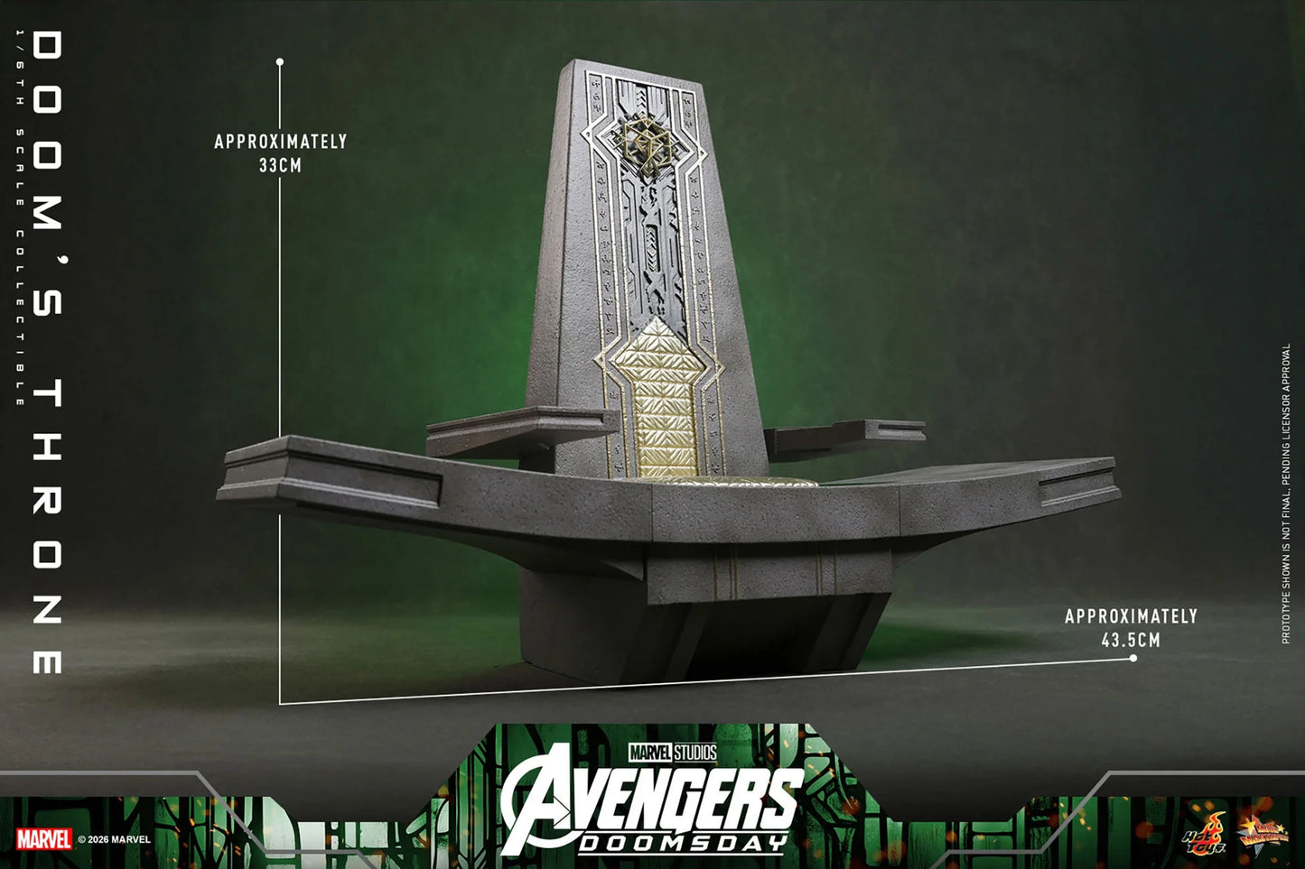 Pre-Order - Avengers: Doomsday ACS016 Doom's Throne 1/6th Scale Collectible Accessory