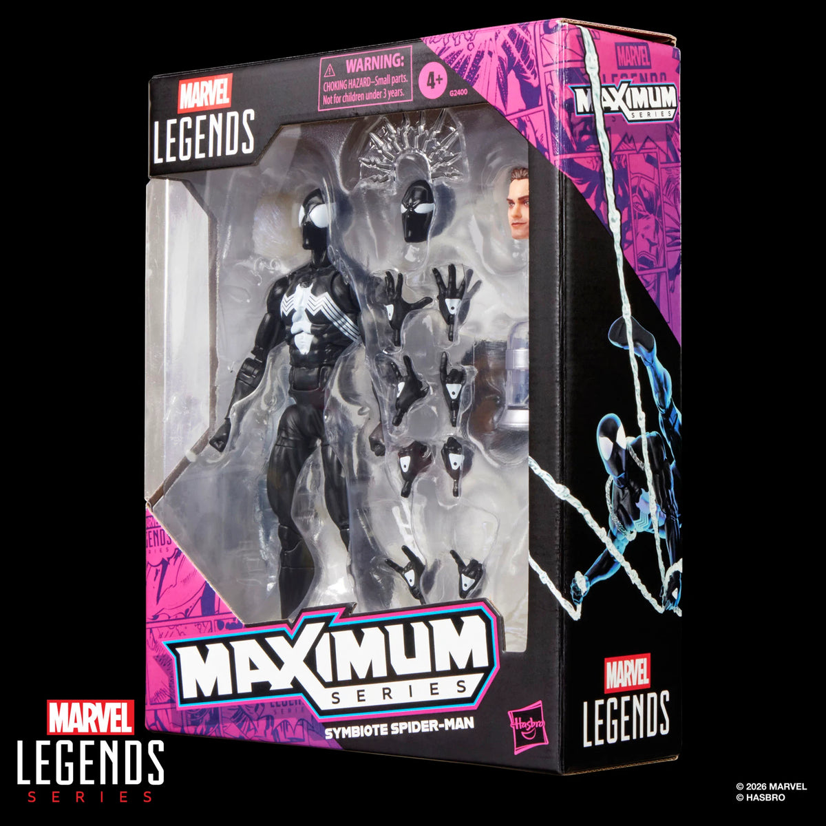Marvel Legends Maximum Series Spider-Man (Symbiote) Action Figure
