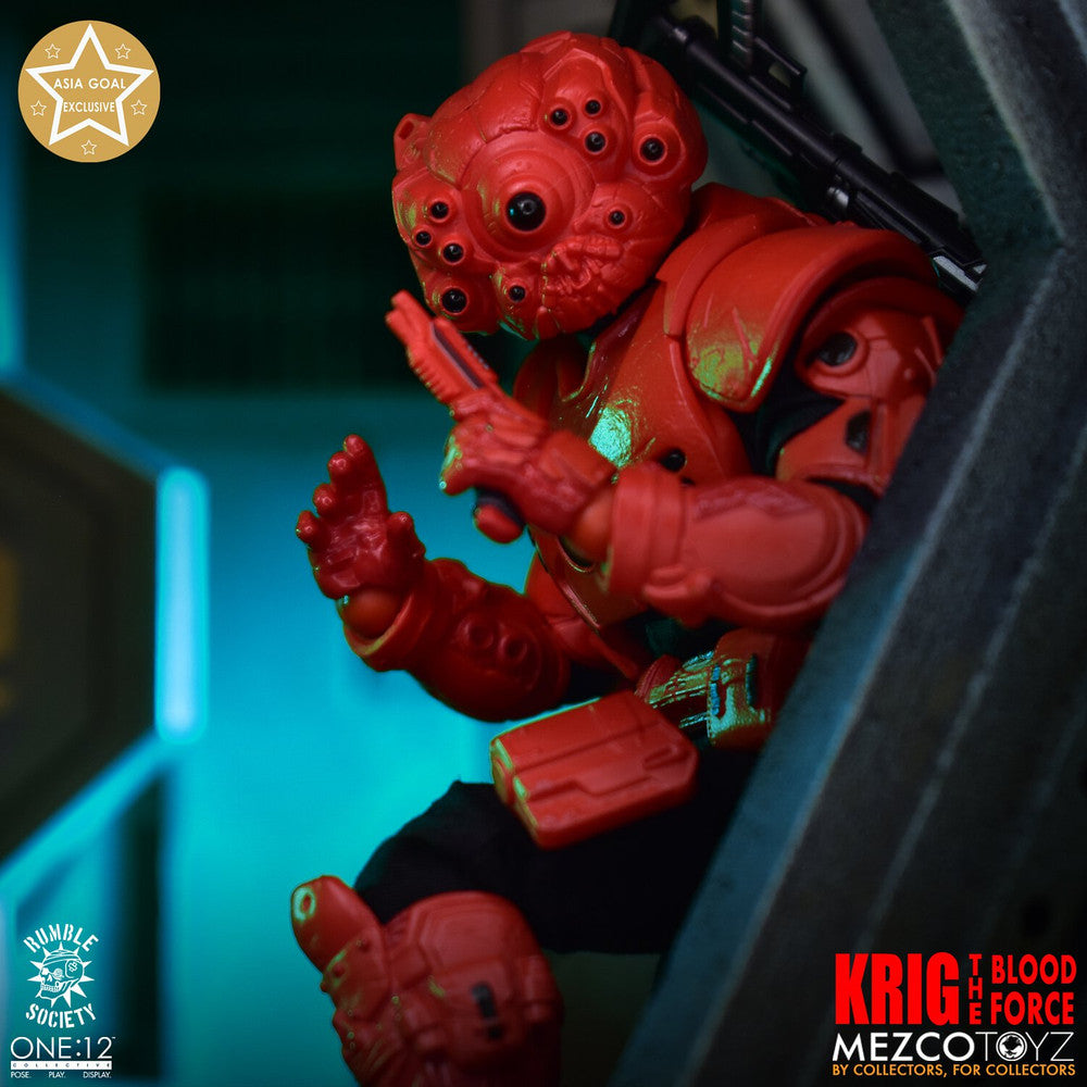 One:12 Mezco Rumble Society KRIG : Blood Force Asia Goal Exclusive