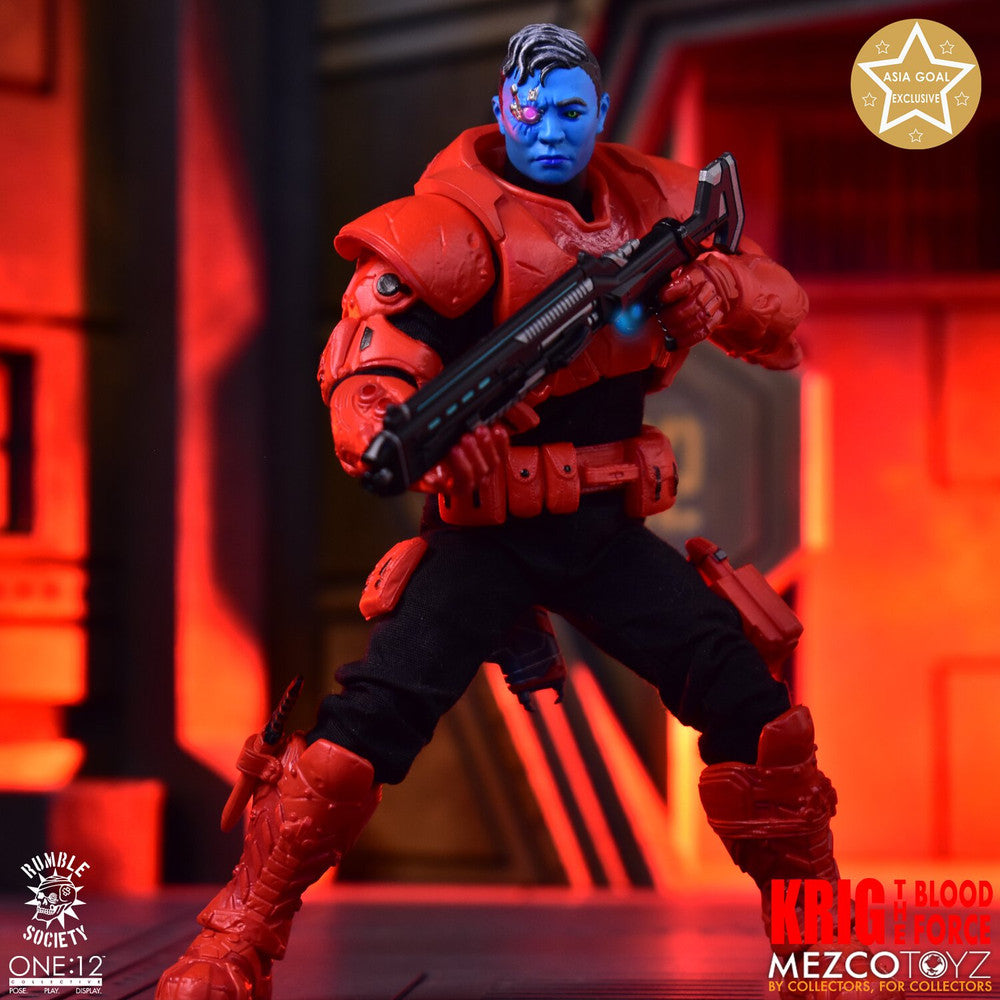 One:12 Mezco Rumble Society KRIG : Blood Force Asia Goal Exclusive