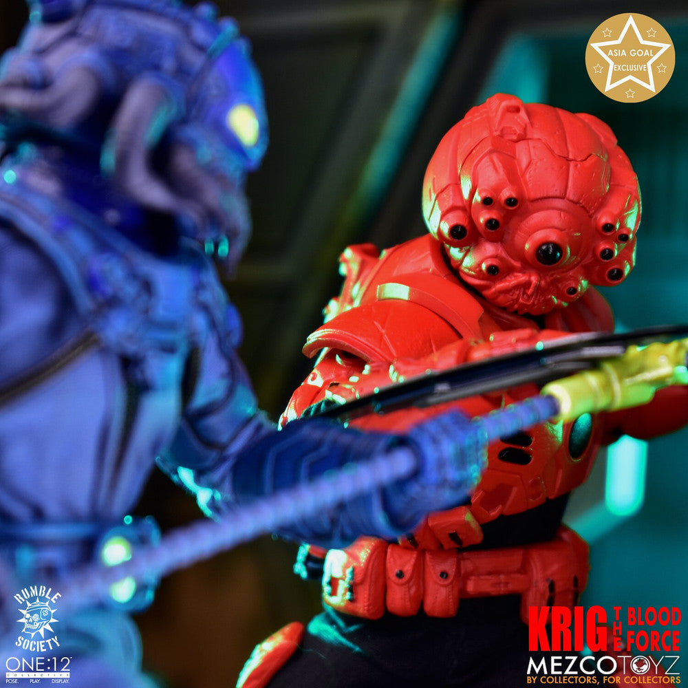 One:12 Mezco Rumble Society KRIG : Blood Force Asia Goal Exclusive