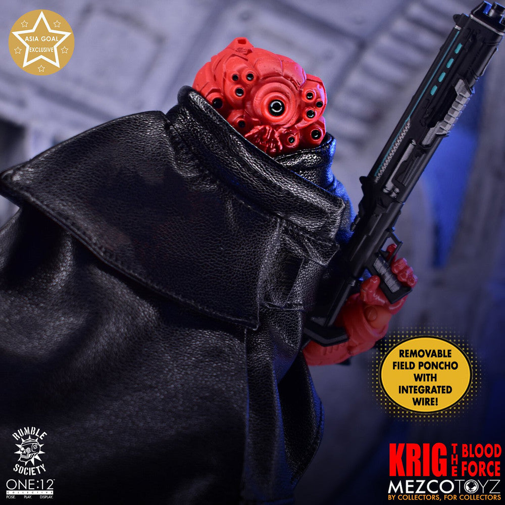 One:12 Mezco Rumble Society KRIG : Blood Force Asia Goal Exclusive