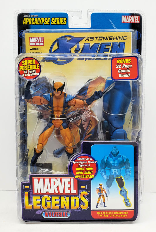 Marvel Legends Apocalypse Series Astonishing X-Men Wolverine Action Figure (Shelf wear)