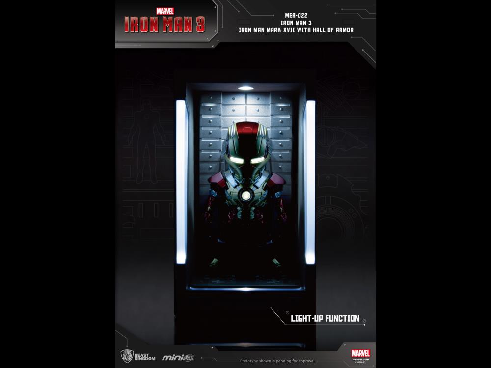 Iron Man 3 Mini Egg Attack MEA-022 Iron Man Mark XVII With Hall of Armor