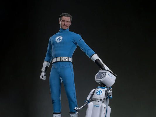 Pre-Order - The Fantastic Four: First Steps MMS822 Mister Fantastic and H.E.R.B.I.E. 1/6th Scale Collectible Figure Set