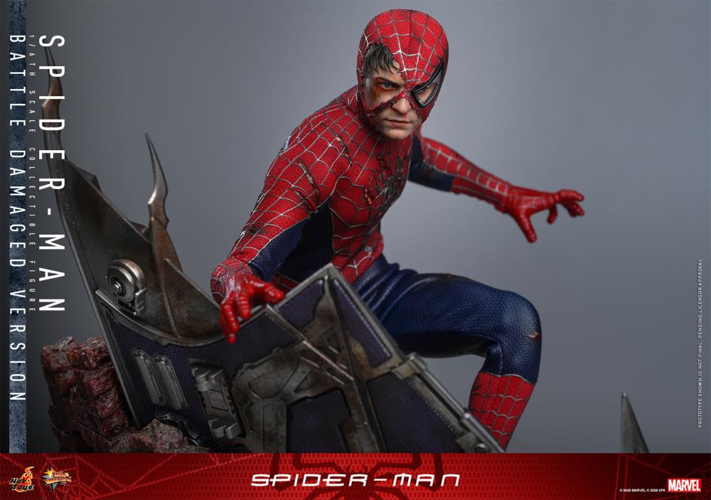 Pre-Order - Spider-Man (2002) MMS859 Spider-Man (Battle Damaged Ver.) 1/6th Scale Collectible Figure