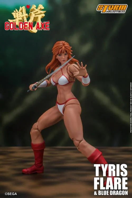 Golden Axe Tyris Flare and Blue Dragon 1/12 Scale Action Figure Set