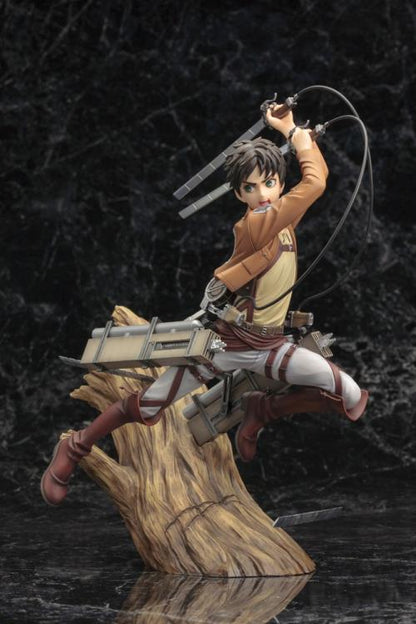 Attack on Titan ArtFX J Eren Yeager Figure (Renewal Package Ver.) 1/8 Scale