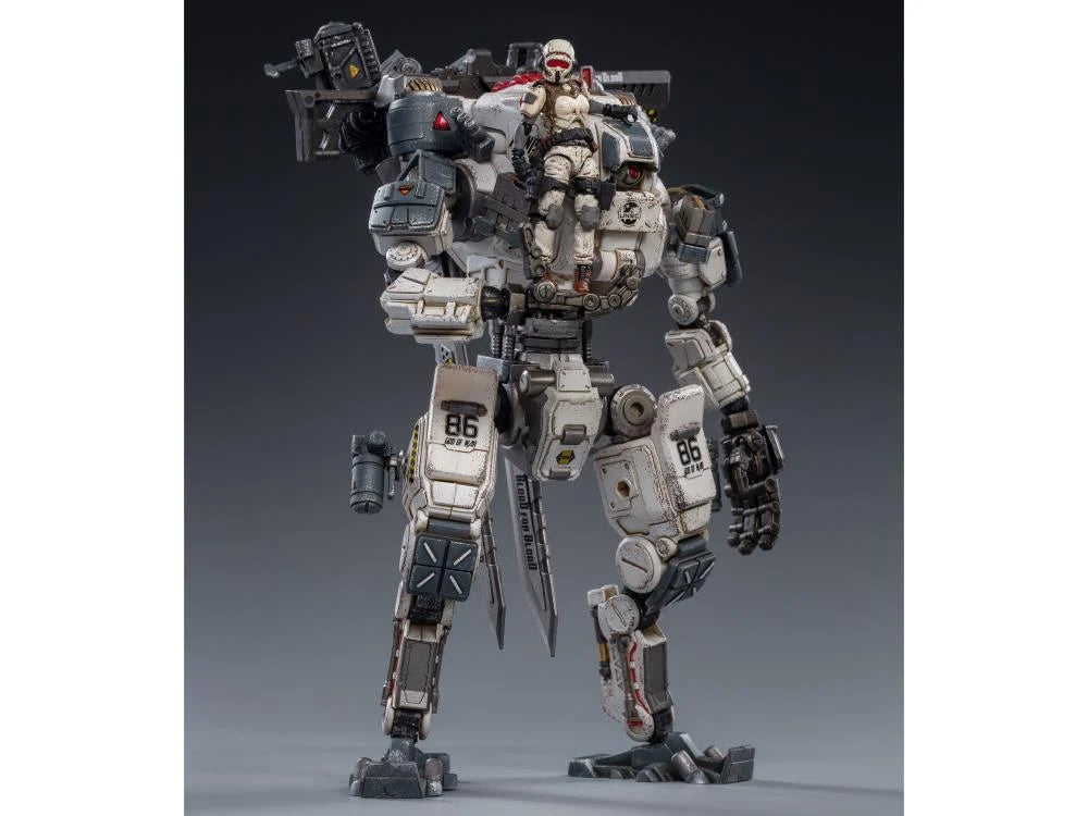 Dark Source God of War 86 Mecha (White) With Pilot 1/24 Scale Figure Set