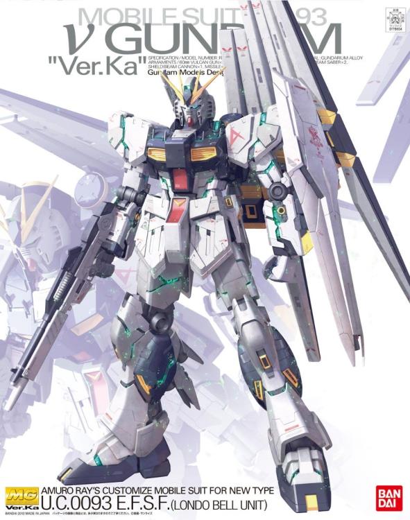 Mobile Suit Gundam: Char's Counterattack MG Nu Gundam (Ver. Ka) 1/100 Scale Model Kit