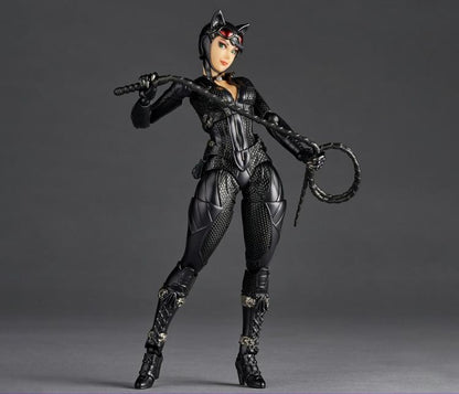 Batman: Arkham Knight Amazing Yamaguchi Revoltech NR022 Catwoman w/ Bonus Unmasked Head