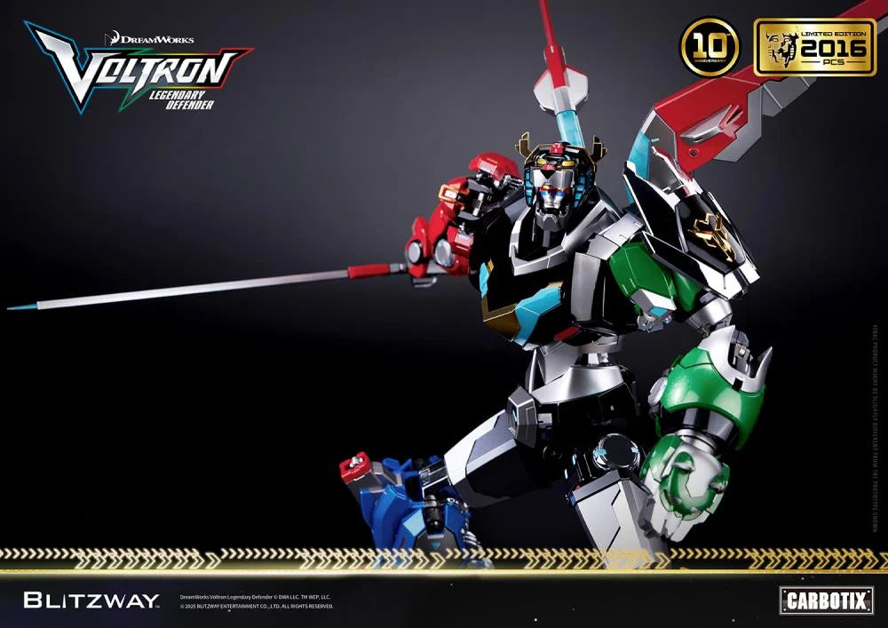 PRE-ORDER - Voltron: Legendary Defender Carbotix 10th Anniversary Voltron (Special Limited Edition Ver.) Action Figure