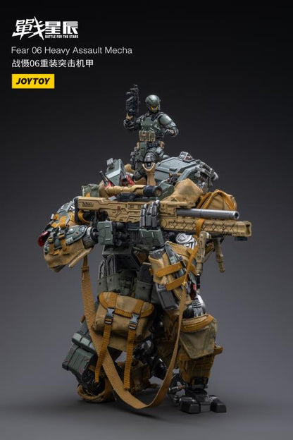 Battle for the Stars FEAR VI (Heavy Assault) With Pilot 1/18 Scale Figure Set