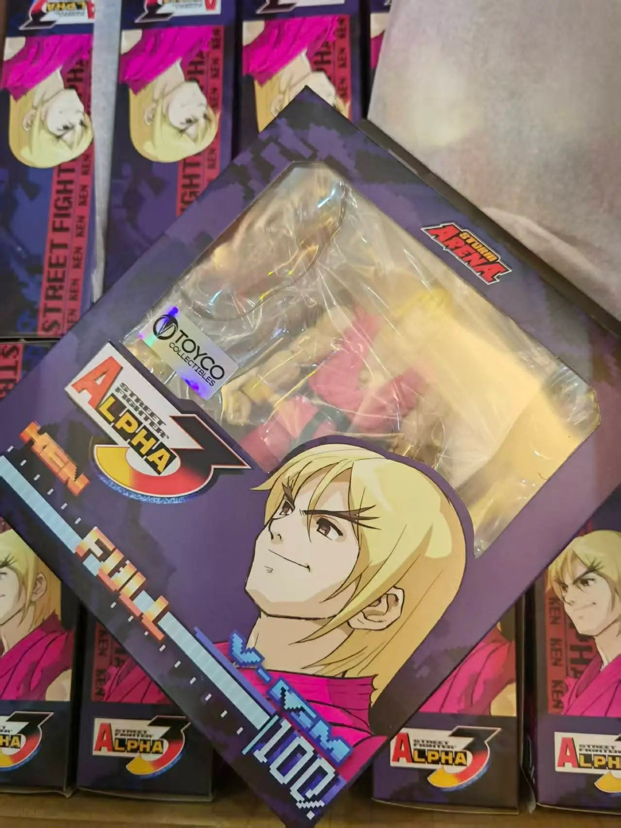 Street Fighter Alpha 3 Storm Arena Ken (V-ISM Pink Variant) - TOYCO Exclusive - 1/12 Scale Action Figure